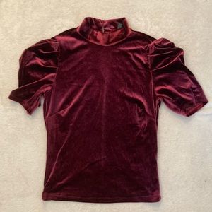 Velvet Maroon Top